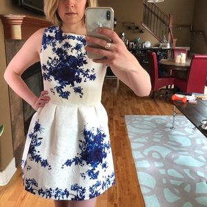 Blue and White Summer Dress